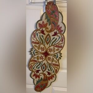 Beaded Decorative Table Runner or Wall Art